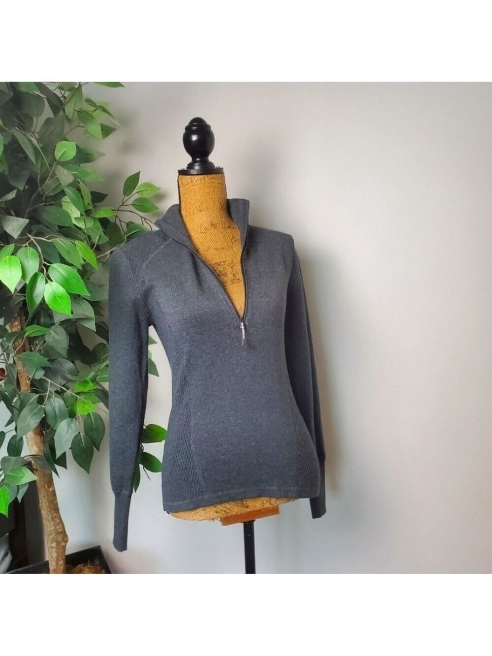 Eddie Bauer 1/2 Zip Pullover Knit Sweater Small